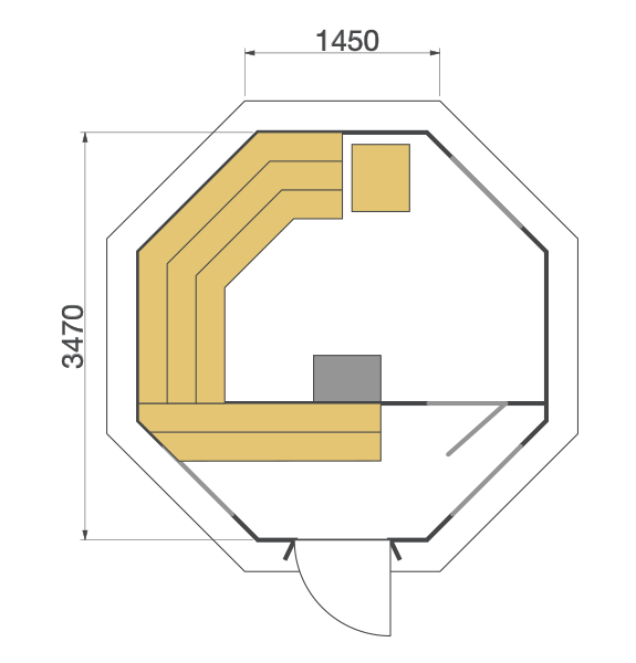 Marolf Mückengitter Saunahütte 10