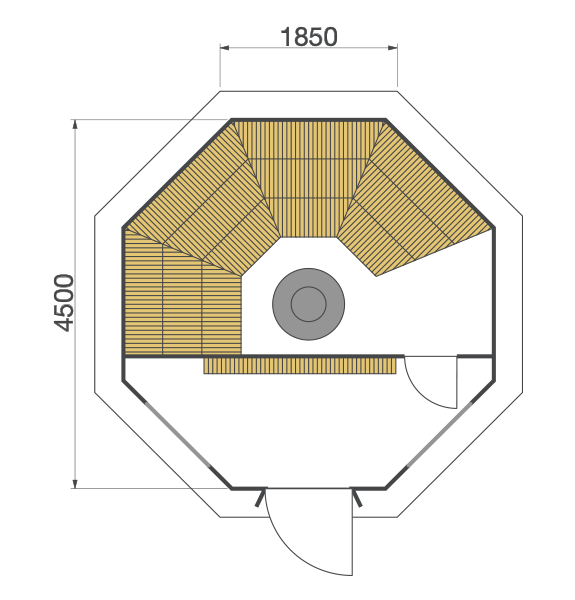 Marolf Mückengitter Saunahütte 17