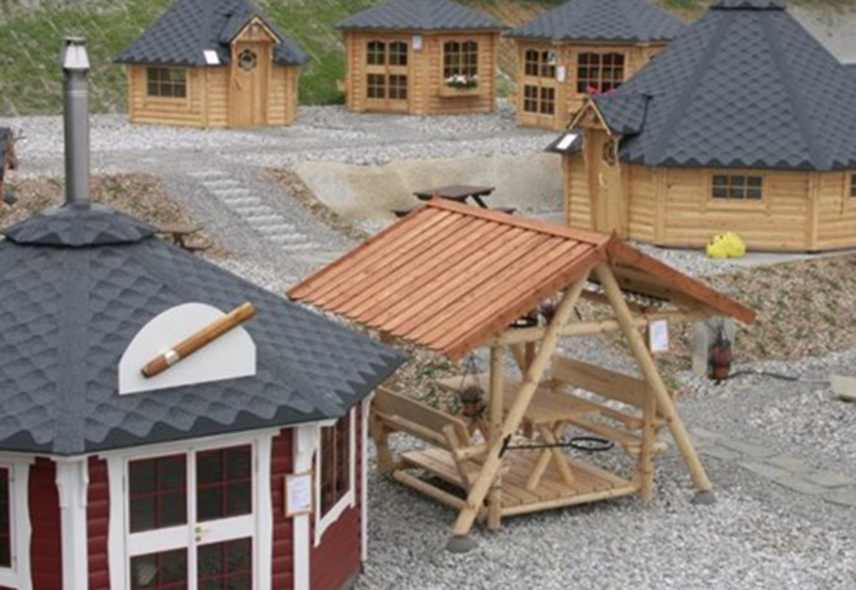 , Sonderlösungen, Grillschaukel, Kombihütte, Spezialhütte